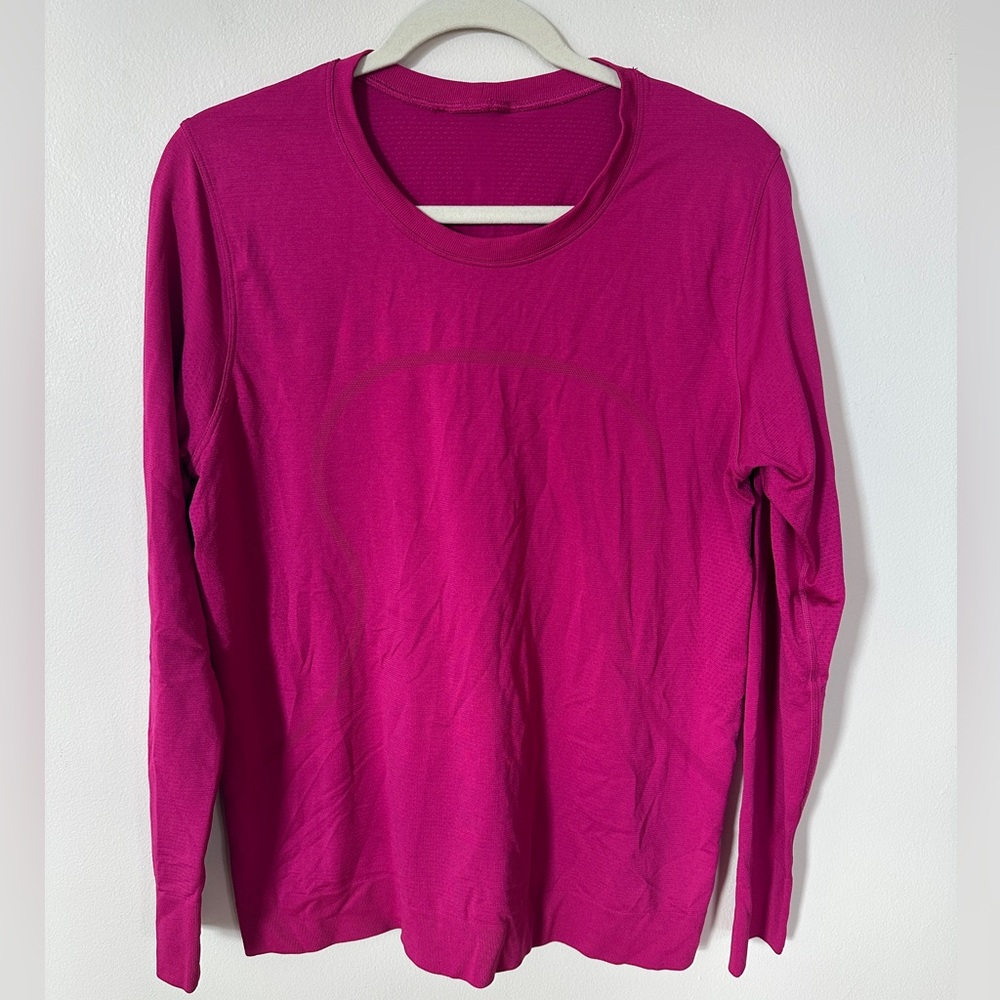 Lululemon Swiftly Relaxed long sleeve shirt Ripened Raspberry pink 12